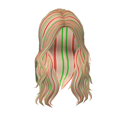 Christmas Blonde Wavy Hair (Red/Green)