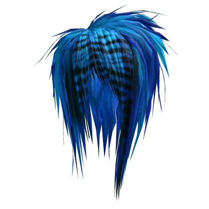 Unkept Teased Scene Hair (Blue/Black)