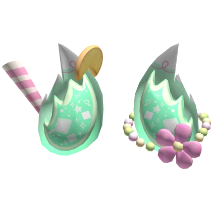 Green Melon Cream Soda Shark Ears