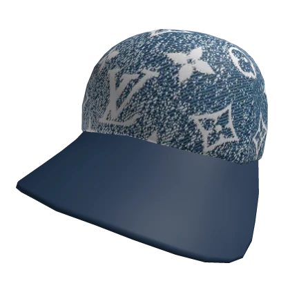 Cap Monogram Jacquard Blue