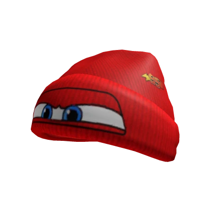 Lightning McQueen Race Car Beanie