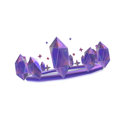 Crystal And Star Aureole (Purple)