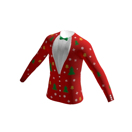 Christmas Tuxedo Top