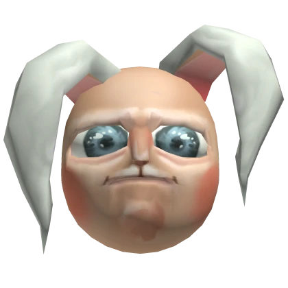 Silly awkward bunny mask meme