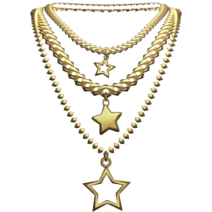 Layered Star Gold Necklace
