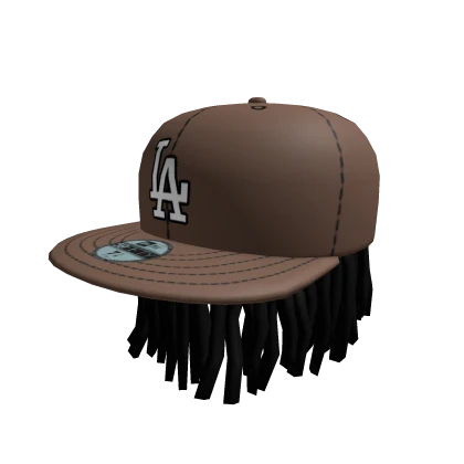 Backwards LA Fitted Hat with Dreads