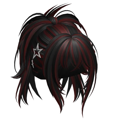 ☆ (PBR) Y2K Spikey Grunge Igari Bun (Red/Black)