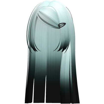 🤍 long protagonist swept scene hair mint black