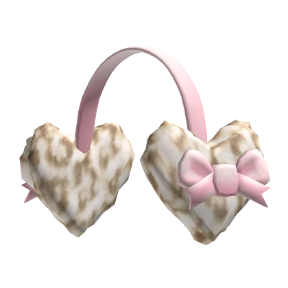 Gyaru Cheetah Earmuffs Pink