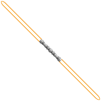 Holdable Orange Dual-Bladed Laser Saber Sword