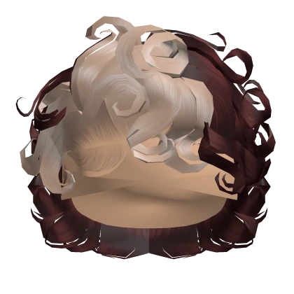 ☆ | Skunk Stripe Curly Bixie Cut