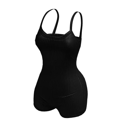 Y2K Gym Bodysuit - Black