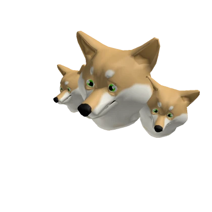 Triple Doge Dog Head