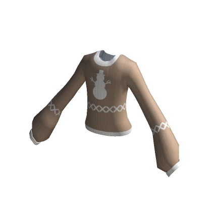 Beige Oversized Christmas Sweater