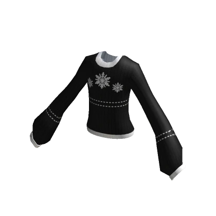 Black Oversized Christmas Sweater