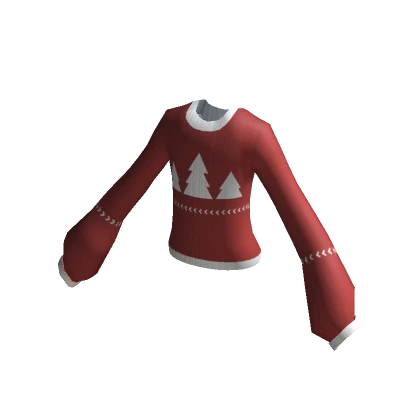 Red Oversized Christmas Sweater