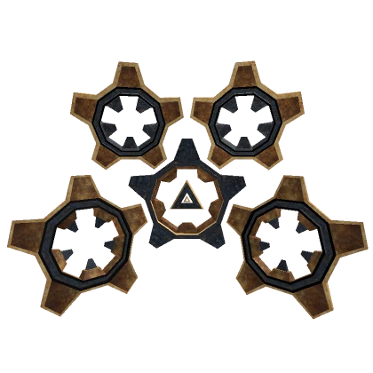 Steampunk Iron Cog Wings (Back)