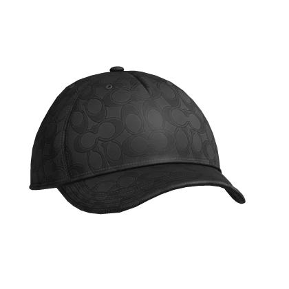 Coach Patterned Cap Black