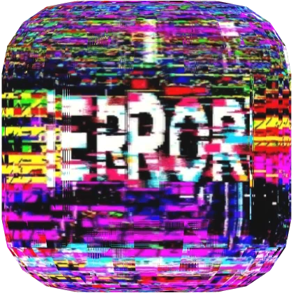 [ANIMATED] Colorful Glitch Error Head