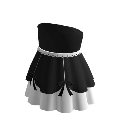 (black & white) cute summer dress laced