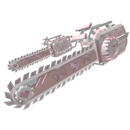 Pink White Cute Double Chainsaw (waist)