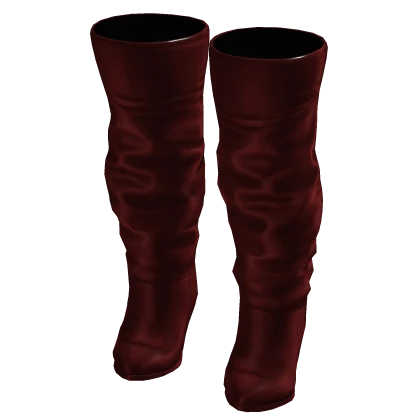 It-Girl Doll Designer Scrunchy Boots (Red)