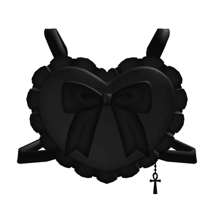 ୨1.0୧ Gothic Heart Ribbon Backpack ♡