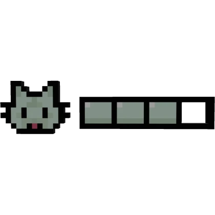 Green Mint Cat 8-Bit Health bar