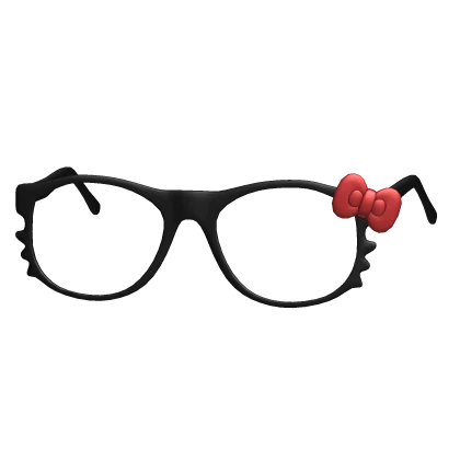 Y2K Gyaru Kitty Glasses | Red