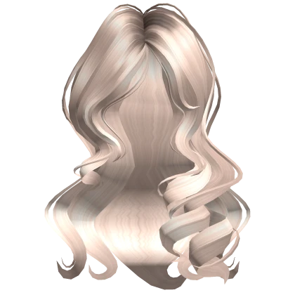 ♡ soft delicate curls in platinum blonde