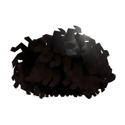 Fluffy Dark Brown Curly Afro