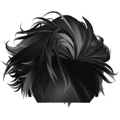 Scene Messy Black Ombre Fade Hair