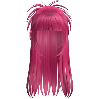 2000's Spikey Diva Hair in Hot Pink V1