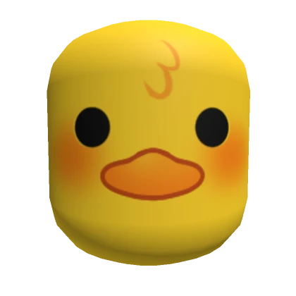 Ducky Face Mask - Yellow