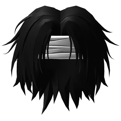 Black Middle Parted w/ Blindfold