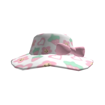 Kawaii Strawberry Bucket Hat y2k Christmas Cute