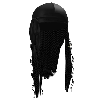 Durag w/ Braids [Black]