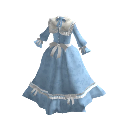 Cute Vintage Princess Dress - Blue