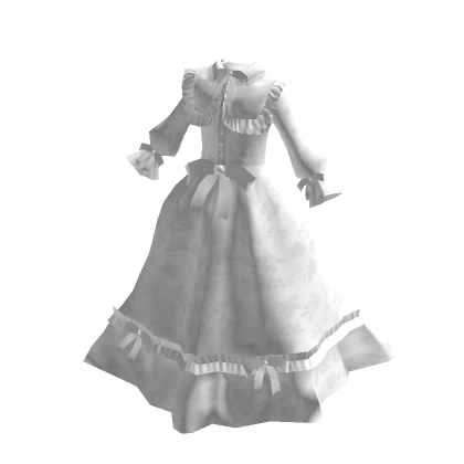 Cute Vintage Princess Dress - White