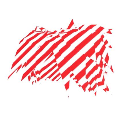 Christmas Winter Candy Cane Scene Hair