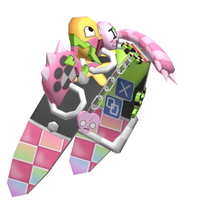 scene harajuku rainbow cluttered retro headband