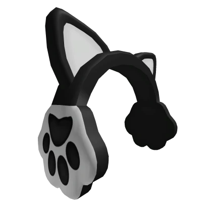 Kitty Earmuffs Black