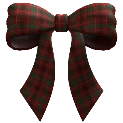 Christmas Plaid Hair Bow