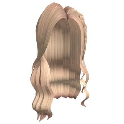 Aesthetic Tousled & Braided Hair (Blonde)