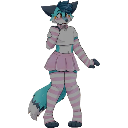 [🏳️‍⚧️] Femboy Furry cutout