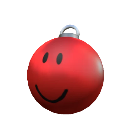 Christmas Ornament Head - Red