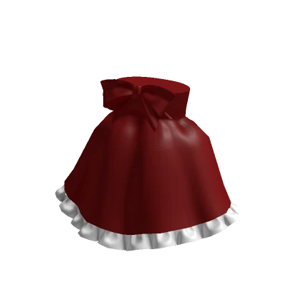 Christmas Red Bow Doll Dress