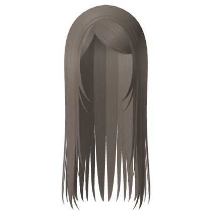 long straight emo y2k hair dust brown