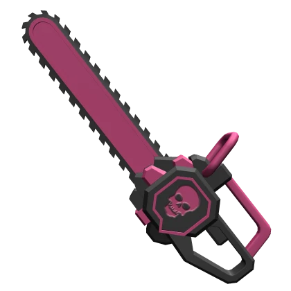 Pink Scene Skull Chainsaw