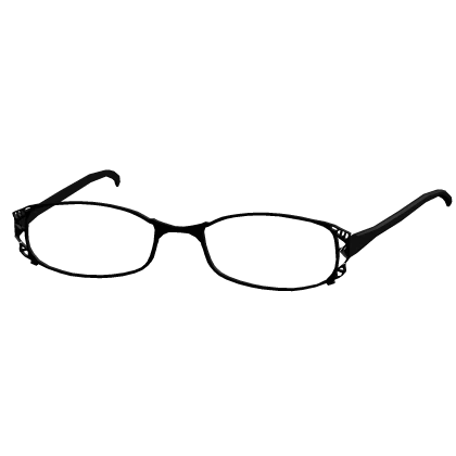 y2k Office Siren Glasses in Black